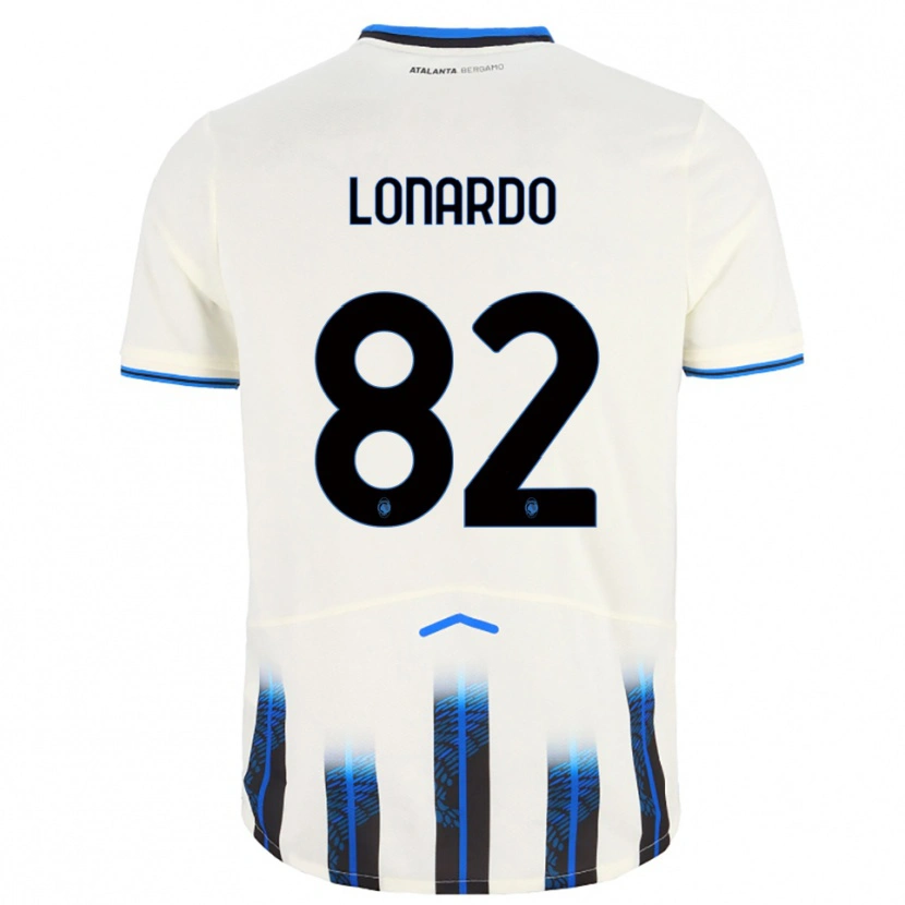 DanxenメンズEdoardo Lonardo#82ホワイト ブルーアウェイシャツ2025/26ジャージーユニフォーム