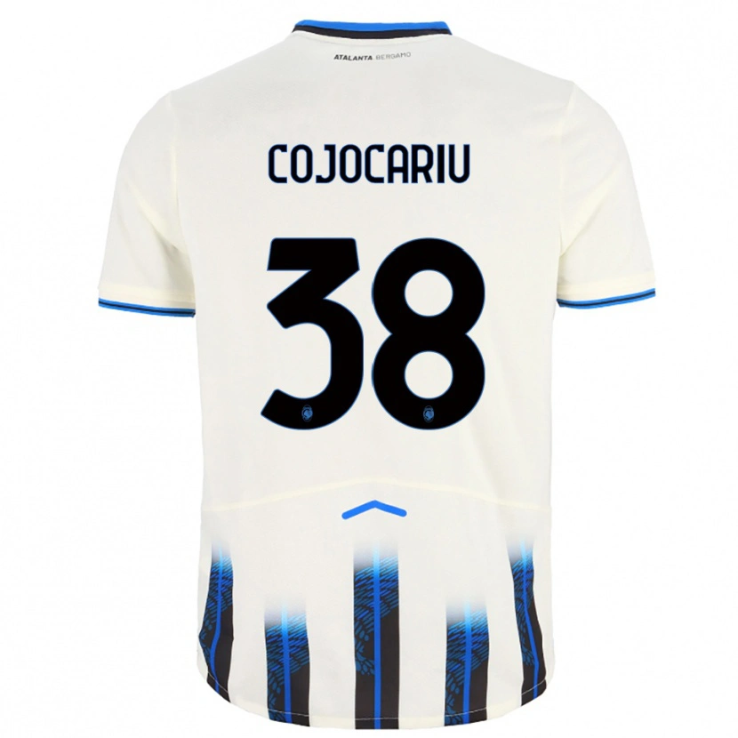 DanxenメンズRaul Cojocariu#38ホワイト ブルーアウェイシャツ2025/26ジャージーユニフォーム