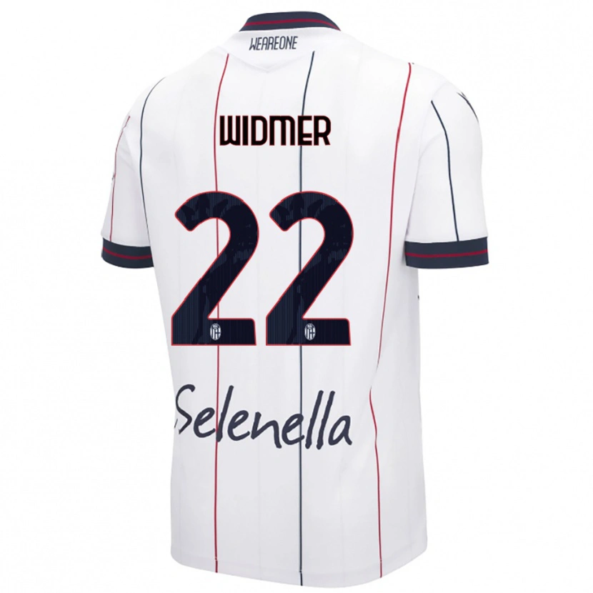 DanxenメンズRenato Widmer D’autilia#22ホワイト ロイヤルブルーアウェイシャツ2025/26ジャージーユニフォーム