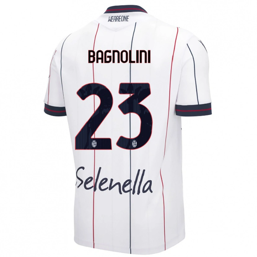 DanxenメンズNicola Bagnolini#23ホワイト ロイヤルブルーアウェイシャツ2025/26ジャージーユニフォーム