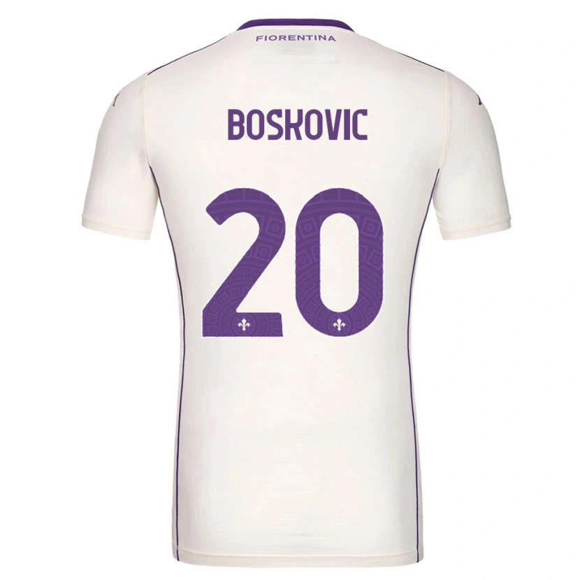 DanxenメンズMatko Boskovic#20ホワイト パープル レッドアウェイシャツ2025/26ジャージーユニフォーム