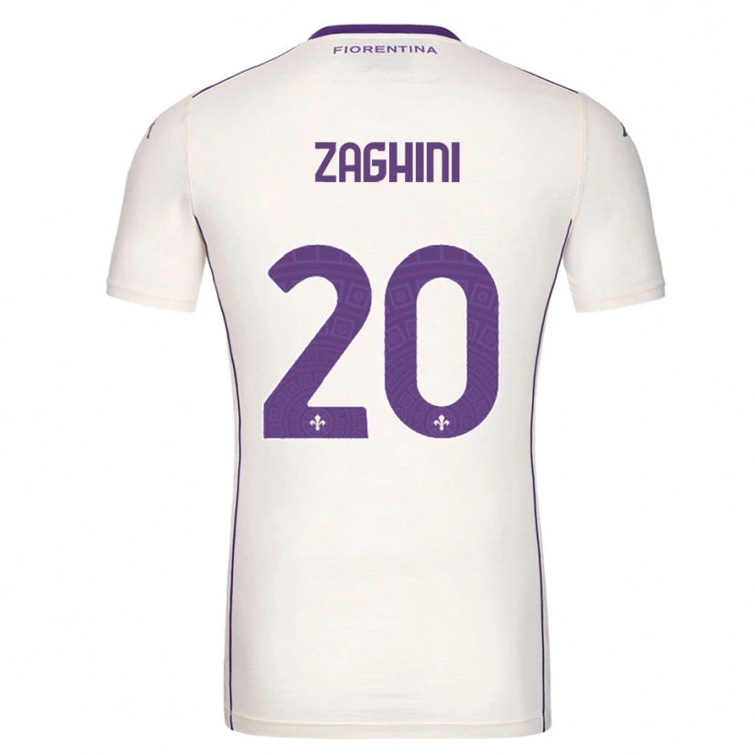 DanxenメンズAlice Zaghini#20ホワイト パープル レッドアウェイシャツ2025/26ジャージーユニフォーム