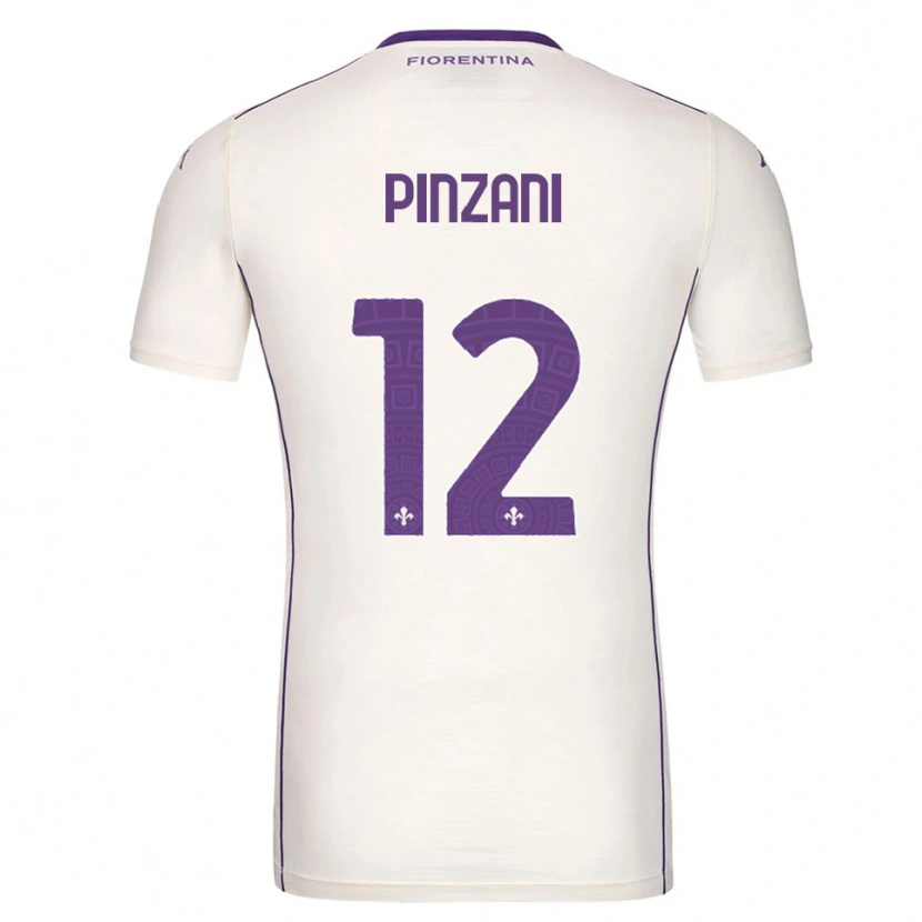 DanxenメンズLorenzo Pinzani#12ホワイト パープル レッドアウェイシャツ2025/26ジャージーユニフォーム