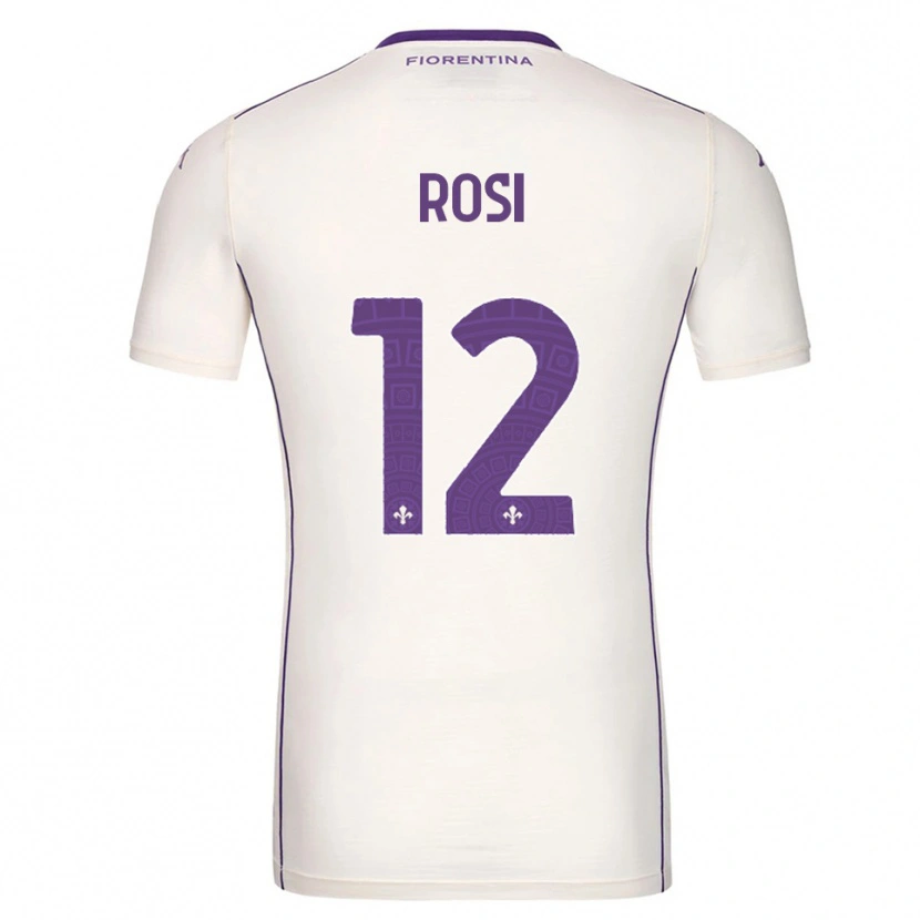 DanxenメンズEttore Rosi#12ホワイト パープル レッドアウェイシャツ2025/26ジャージーユニフォーム