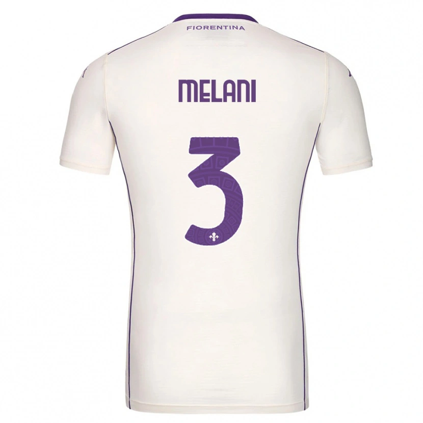 DanxenメンズFederico Melani#3ホワイト パープル レッドアウェイシャツ2025/26ジャージーユニフォーム