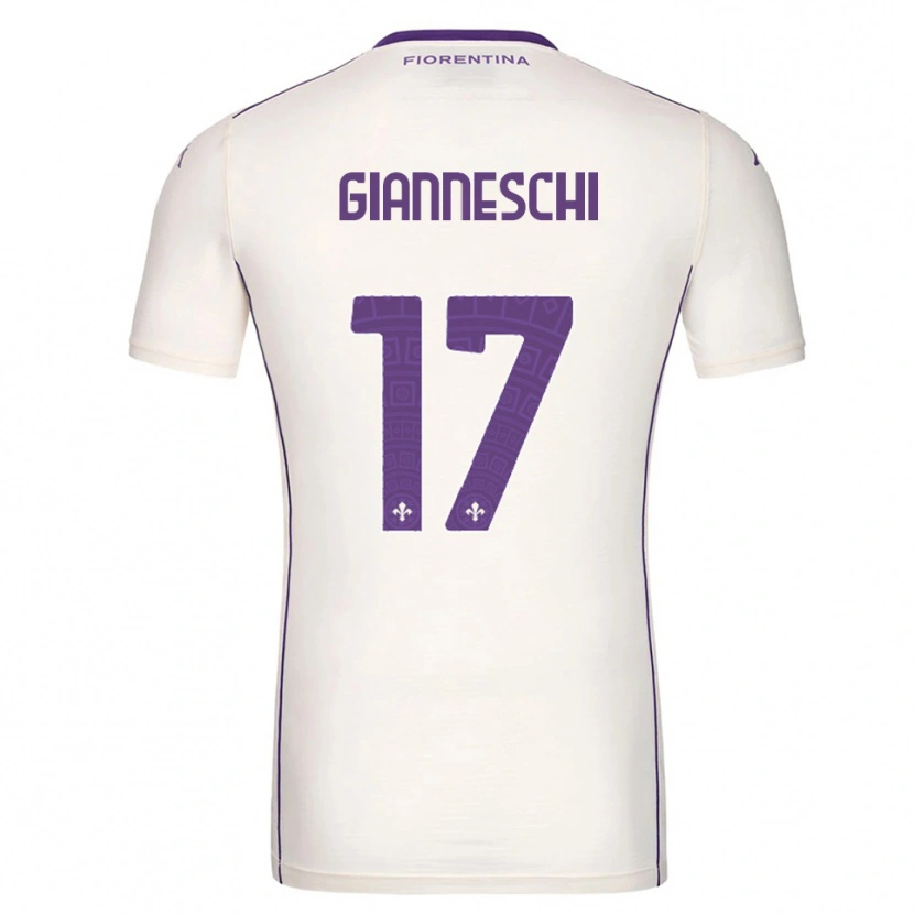 DanxenメンズNoah Gianneschi#17ホワイト パープル レッドアウェイシャツ2025/26ジャージーユニフォーム