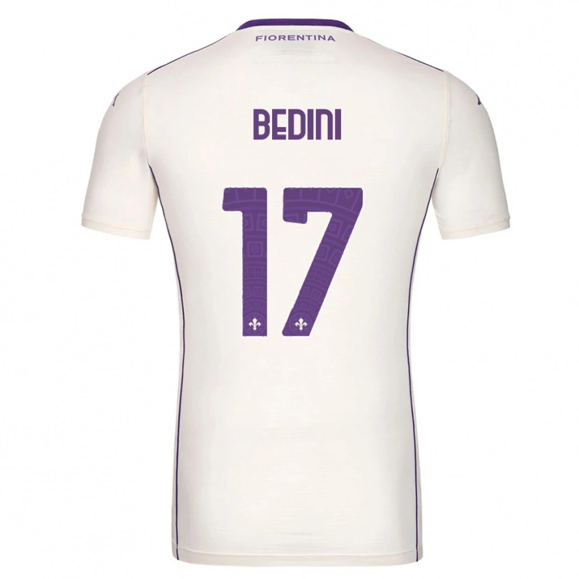 DanxenメンズBenedetta Bedini#17ホワイト パープル レッドアウェイシャツ2025/26ジャージーユニフォーム
