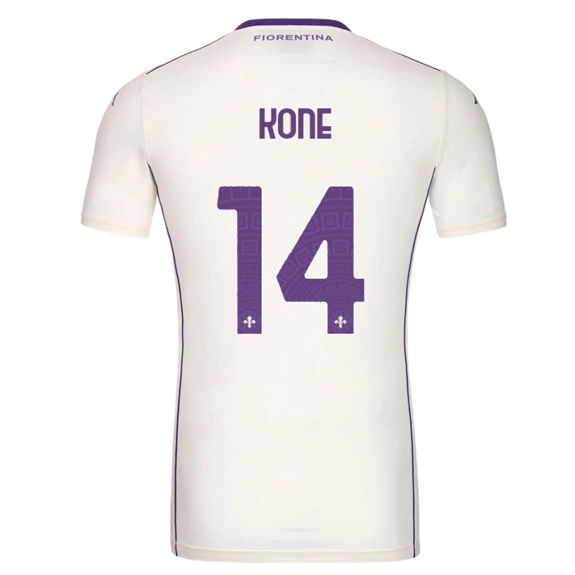 DanxenメンズMevale Kone#14ホワイト パープル レッドアウェイシャツ2025/26ジャージーユニフォーム