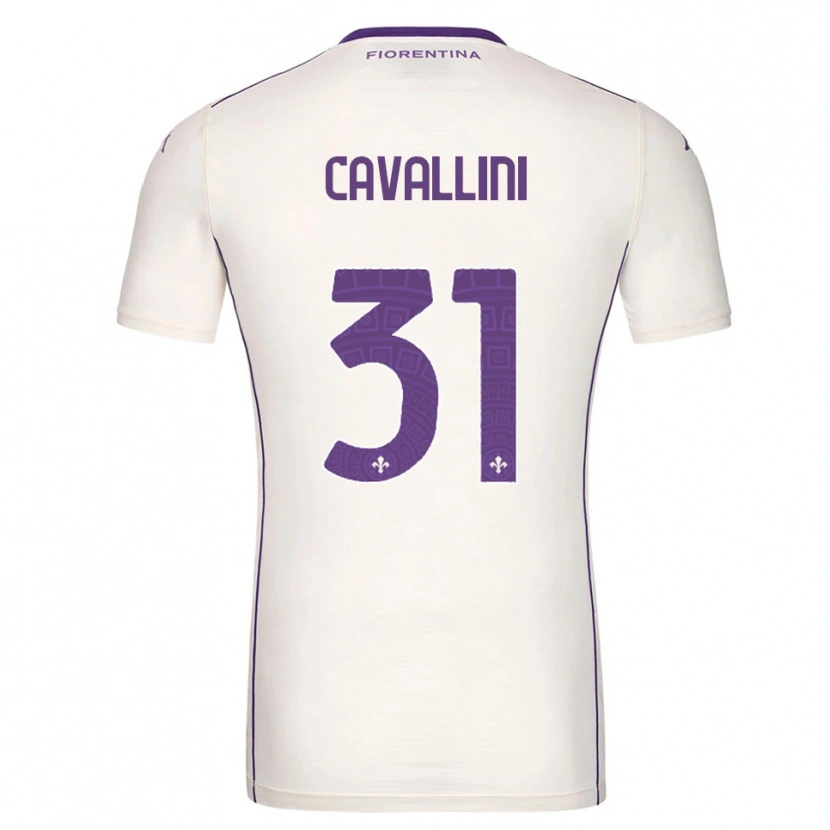 DanxenメンズAurora Cavallini#31ホワイト パープル レッドアウェイシャツ2025/26ジャージーユニフォーム