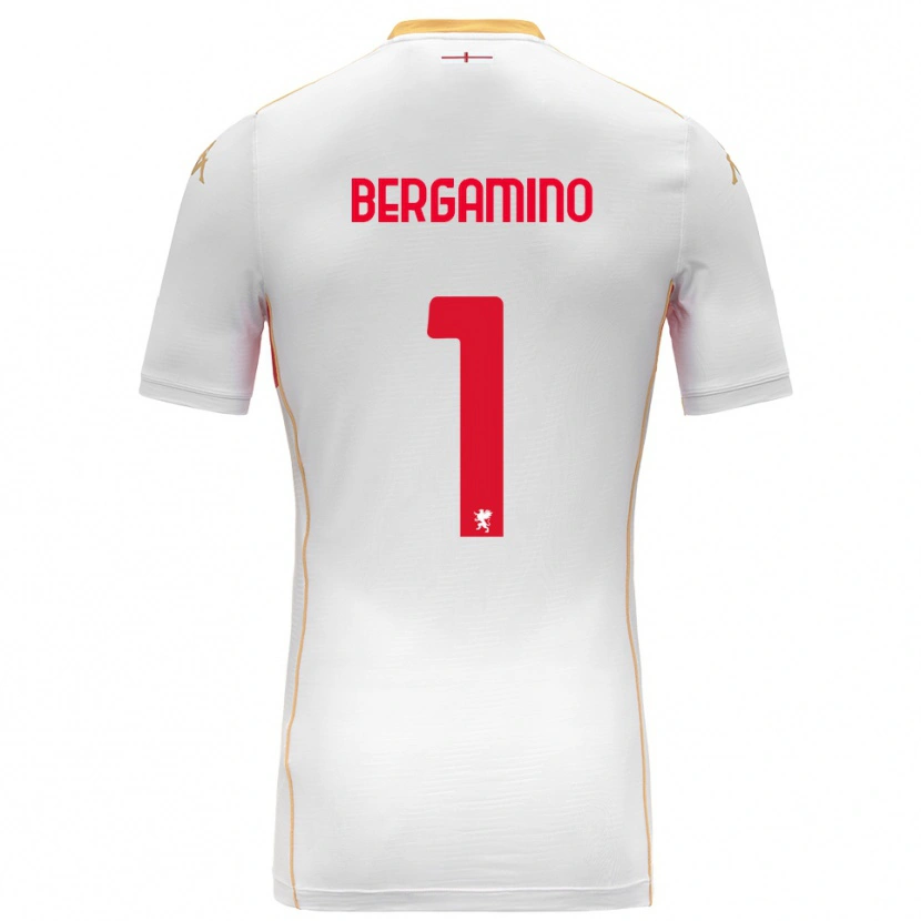DanxenメンズGiovanni Bergamino#1ホワイト レッドアウェイシャツ2025/26ジャージーユニフォーム