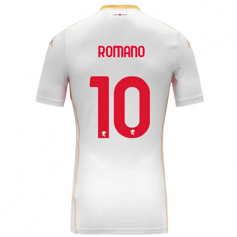 DanxenメンズMarco Romano#10ホワイト レッドアウェイシャツ2025/26ジャージーユニフォーム