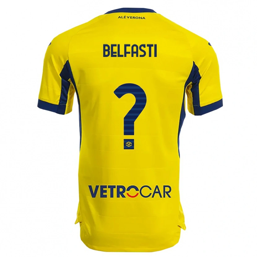 DanxenメンズVittorio Belfasti#0イエロー ネイビーアウェイシャツ2025/26ジャージーユニフォーム