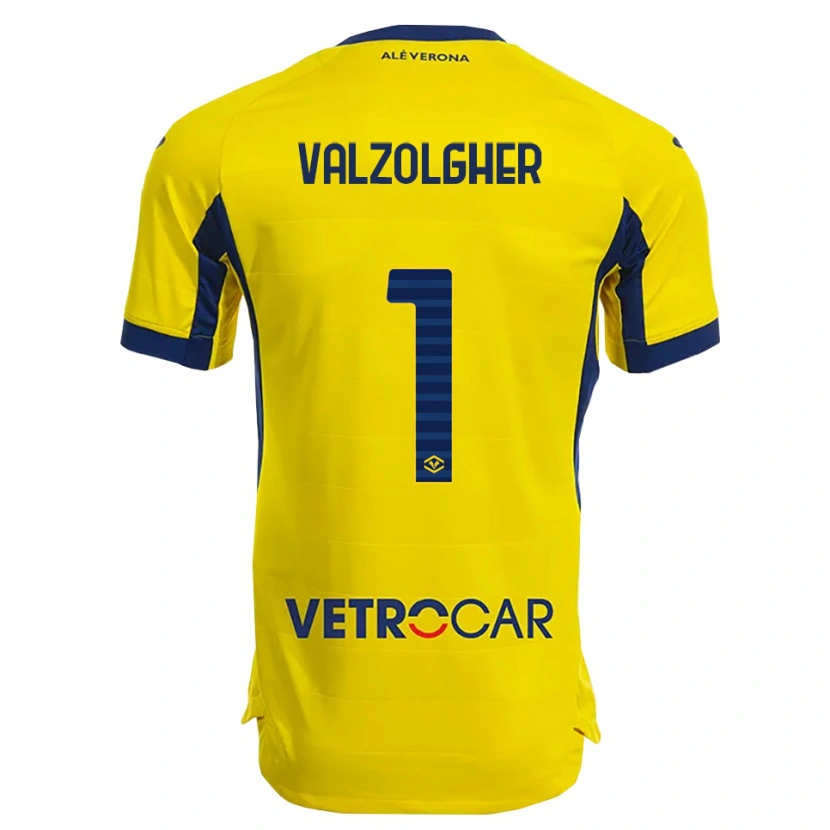 DanxenメンズChiara Valzolgher#1イエロー ネイビーアウェイシャツ2025/26ジャージーユニフォーム