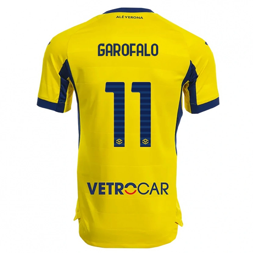 DanxenメンズLorenzo Garofalo#11イエロー ネイビーアウェイシャツ2025/26ジャージーユニフォーム