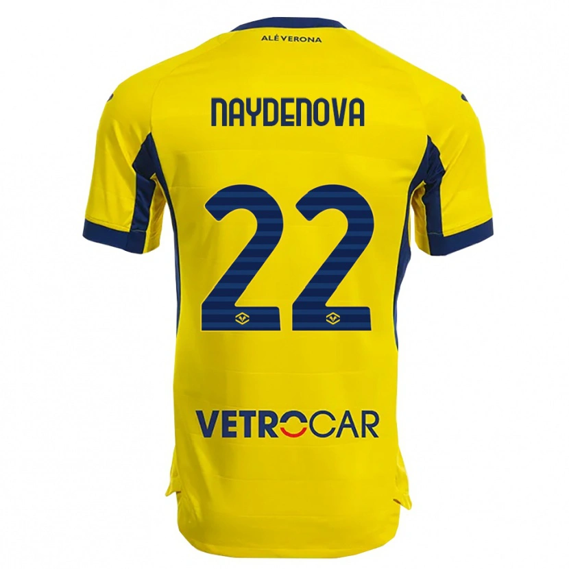 DanxenメンズIvana Naydenova#22イエロー ネイビーアウェイシャツ2025/26ジャージーユニフォーム