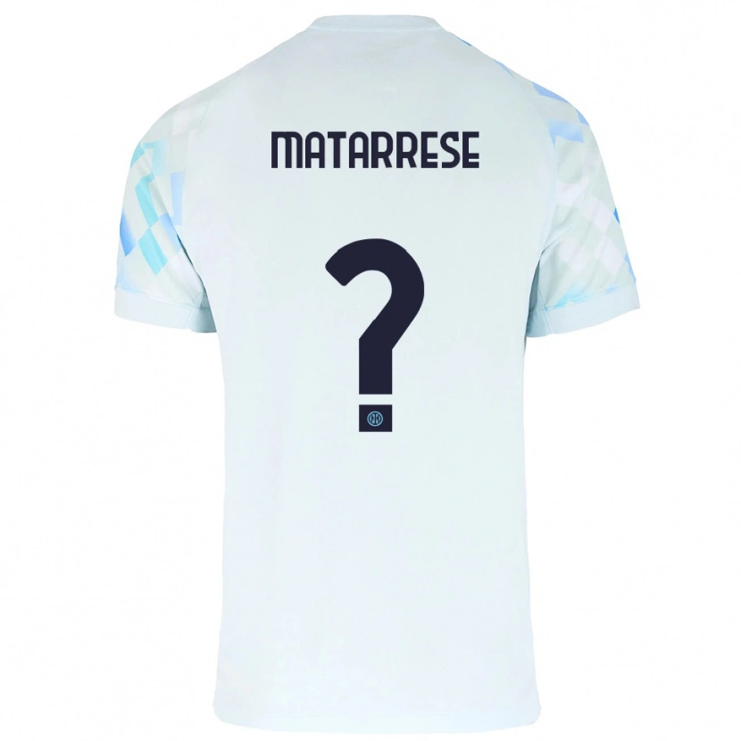 DanxenメンズThomas Matarrese#0ホワイト ブルーアウェイシャツ2025/26ジャージーユニフォーム