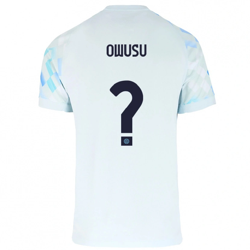 DanxenメンズWilberforce Owusu#0ホワイト ブルーアウェイシャツ2025/26ジャージーユニフォーム