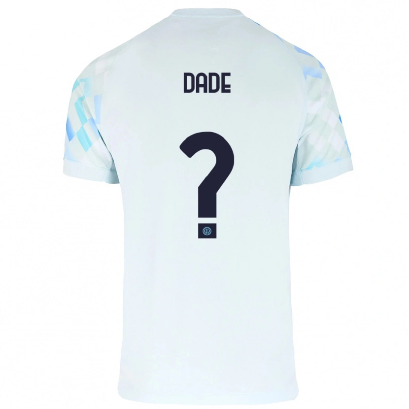 DanxenメンズEmmanuel Dade#0ホワイト ブルーアウェイシャツ2025/26ジャージーユニフォーム