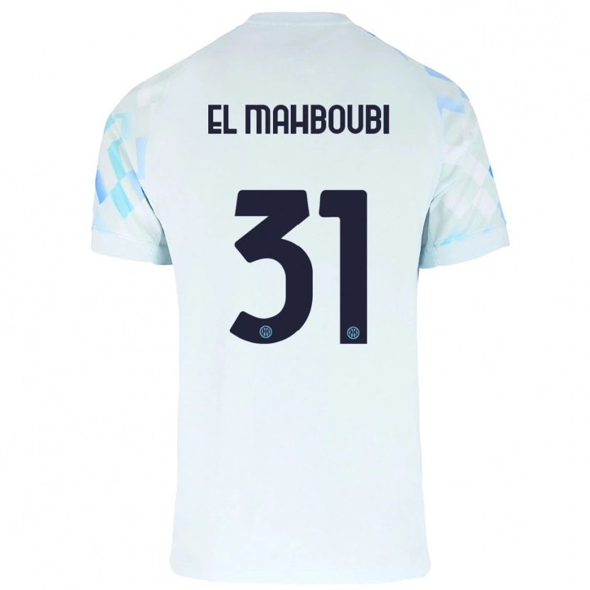 DanxenメンズAnas El Mahboubi#31ホワイト ブルーアウェイシャツ2025/26ジャージーユニフォーム