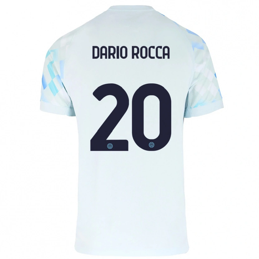 DanxenメンズEdoardo Dario Rocca#20ホワイト ブルーアウェイシャツ2025/26ジャージーユニフォーム