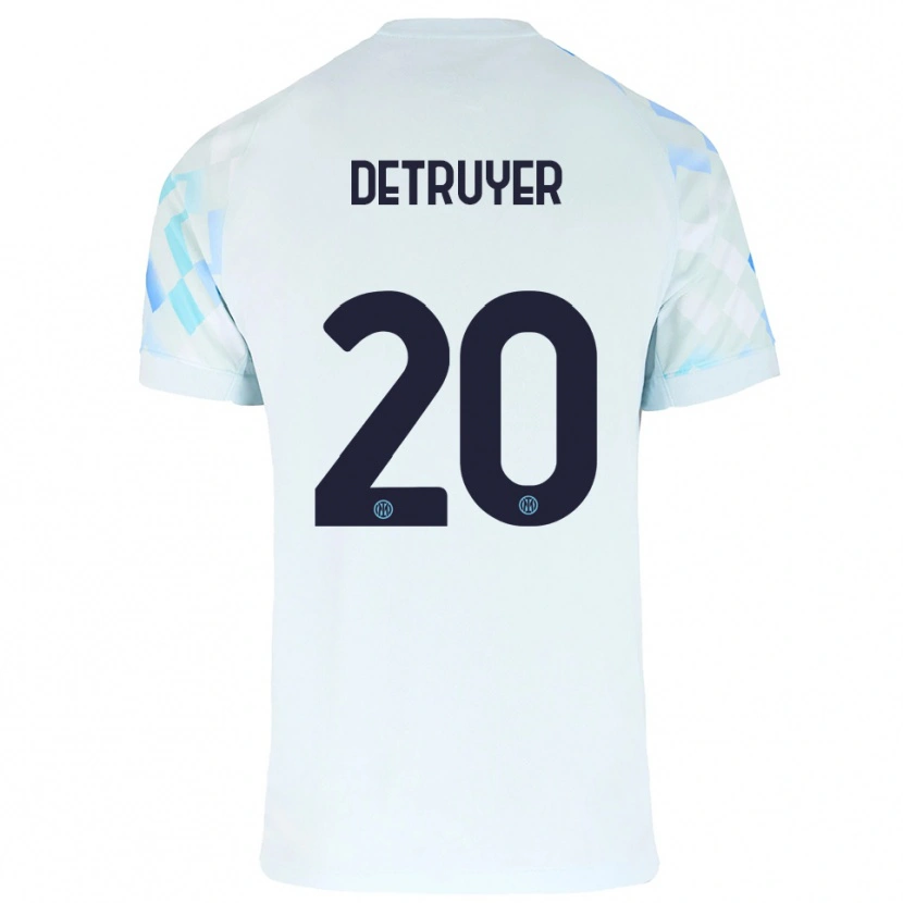 DanxenメンズMarie Detruyer#20ホワイト ブルーアウェイシャツ2025/26ジャージーユニフォーム