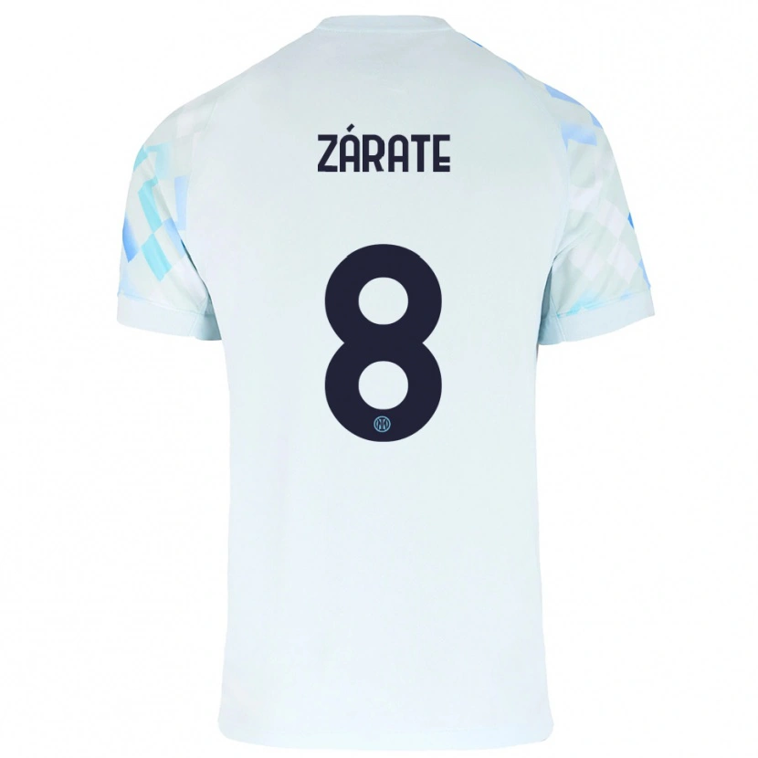 DanxenメンズDilan Zárate#8ホワイト ブルーアウェイシャツ2025/26ジャージーユニフォーム