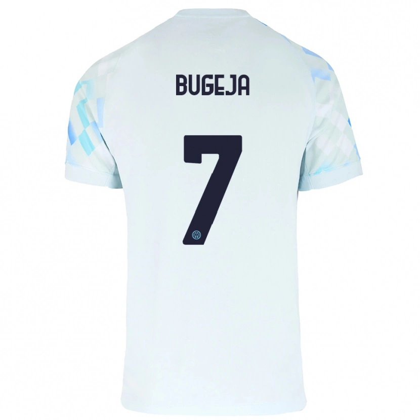 DanxenメンズHaley Bugeja#7ホワイト ブルーアウェイシャツ2025/26ジャージーユニフォーム