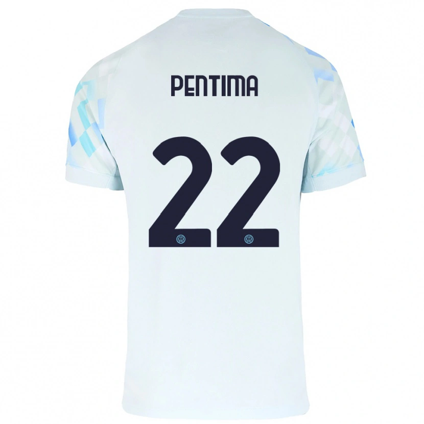 DanxenメンズAlessandro Pentima#22ホワイト ブルーアウェイシャツ2025/26ジャージーユニフォーム