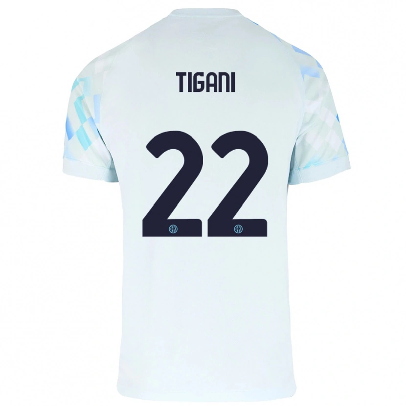 DanxenメンズEdoardo Tigani#22ホワイト ブルーアウェイシャツ2025/26ジャージーユニフォーム