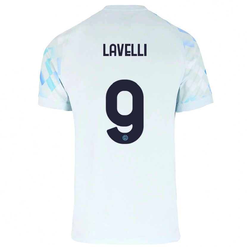 DanxenメンズMatteo Lavelli#9ホワイト ブルーアウェイシャツ2025/26ジャージーユニフォーム