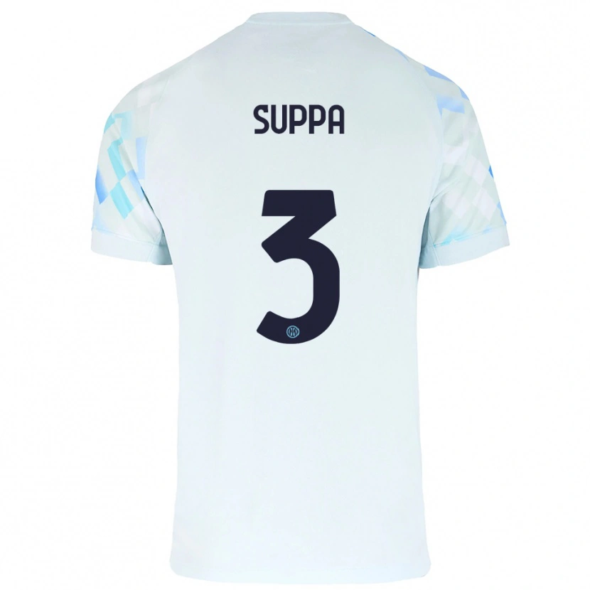 DanxenメンズSimone Suppa#3ホワイト ブルーアウェイシャツ2025/26ジャージーユニフォーム