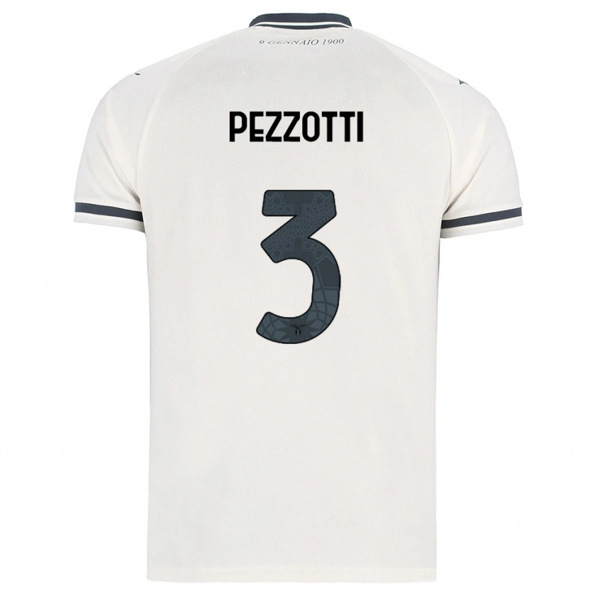 DanxenメンズArianna Pezzotti#3ホワイト ネイビーアウェイシャツ2025/26ジャージーユニフォーム