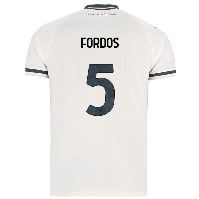 DanxenメンズBeatrix Fordos#5ホワイト ネイビーアウェイシャツ2025/26ジャージーユニフォーム