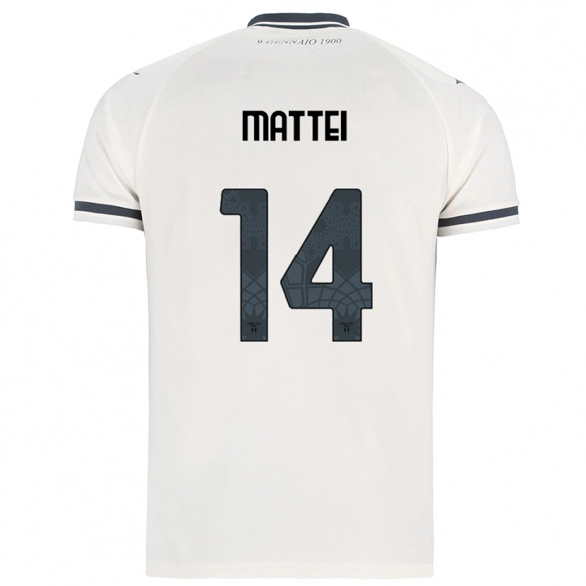 DanxenメンズSarah Mattei#14ホワイト ネイビーアウェイシャツ2025/26ジャージーユニフォーム