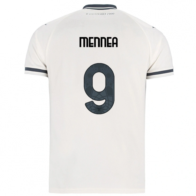 DanxenメンズCarmine Mennea#9ホワイト ネイビーアウェイシャツ2025/26ジャージーユニフォーム