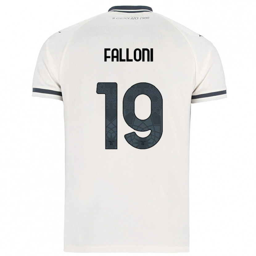 DanxenメンズLudovica Falloni#19ホワイト ネイビーアウェイシャツ2025/26ジャージーユニフォーム