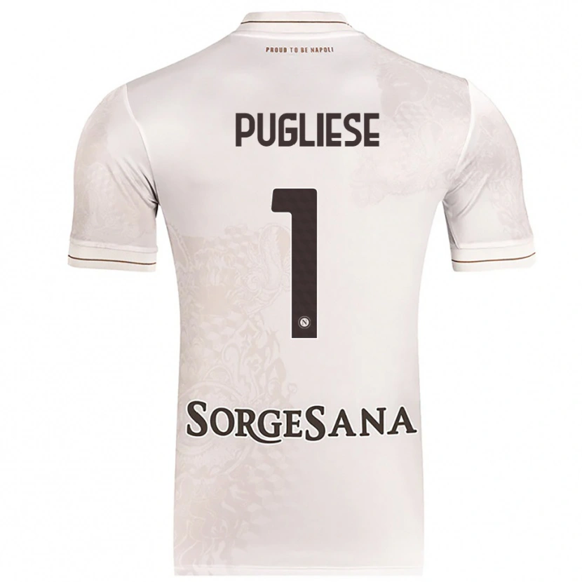 DanxenメンズClaudio Pugliese#1シャンパン ブラウンアウェイシャツ2025/26ジャージーユニフォーム