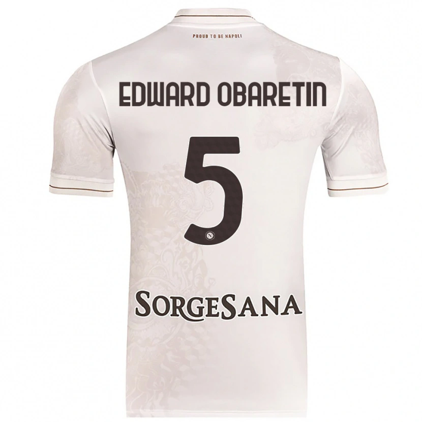 DanxenメンズNosa Edward Obaretin#5シャンパン ブラウンアウェイシャツ2025/26ジャージーユニフォーム