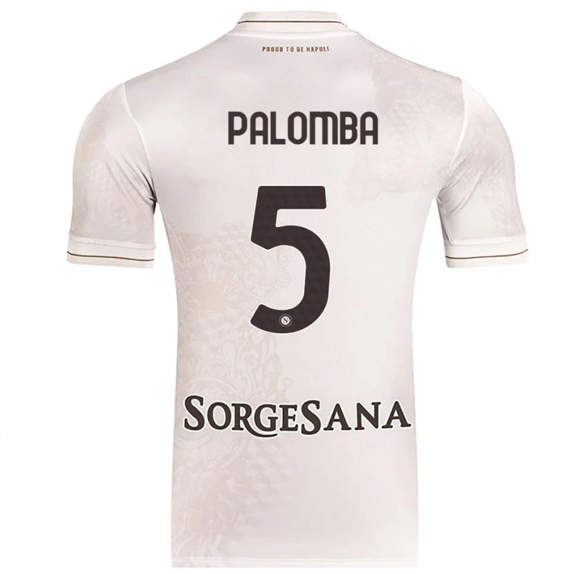 DanxenメンズFabio Palomba#5シャンパン ブラウンアウェイシャツ2025/26ジャージーユニフォーム