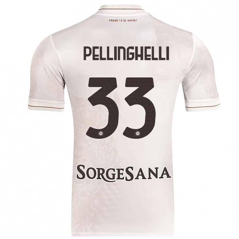 DanxenメンズAlice Pellinghelli#33シャンパン ブラウンアウェイシャツ2025/26ジャージーユニフォーム