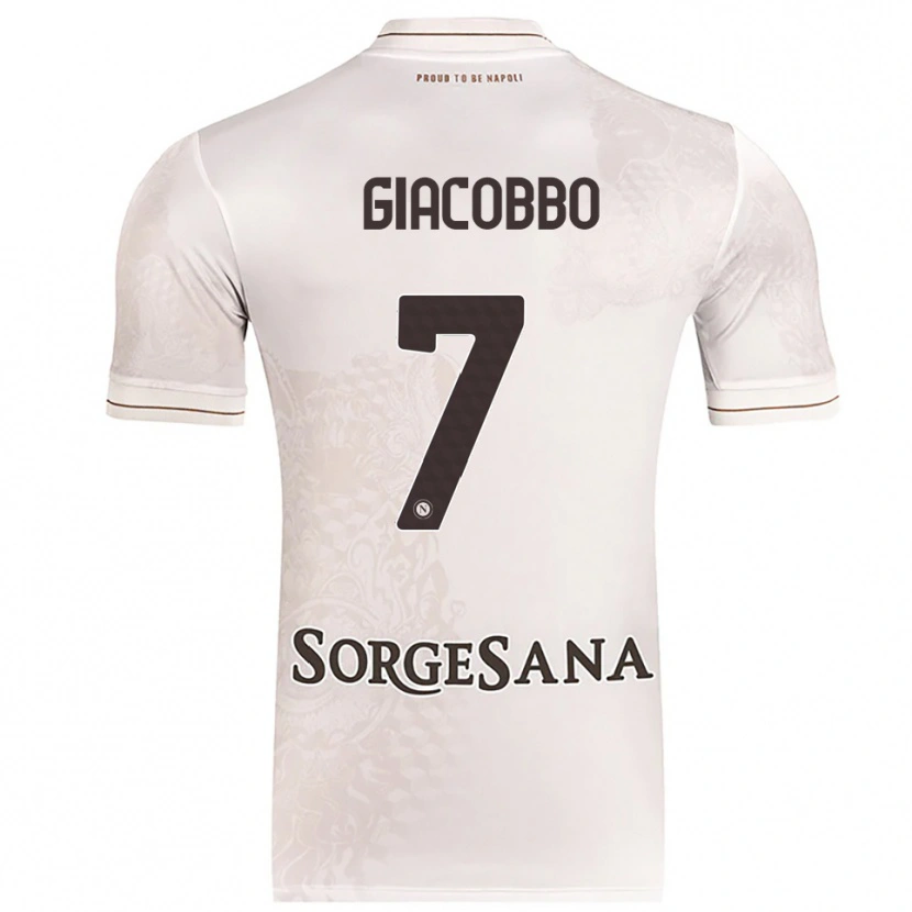 DanxenメンズGiulia Giacobbo#7シャンパン ブラウンアウェイシャツ2025/26ジャージーユニフォーム
