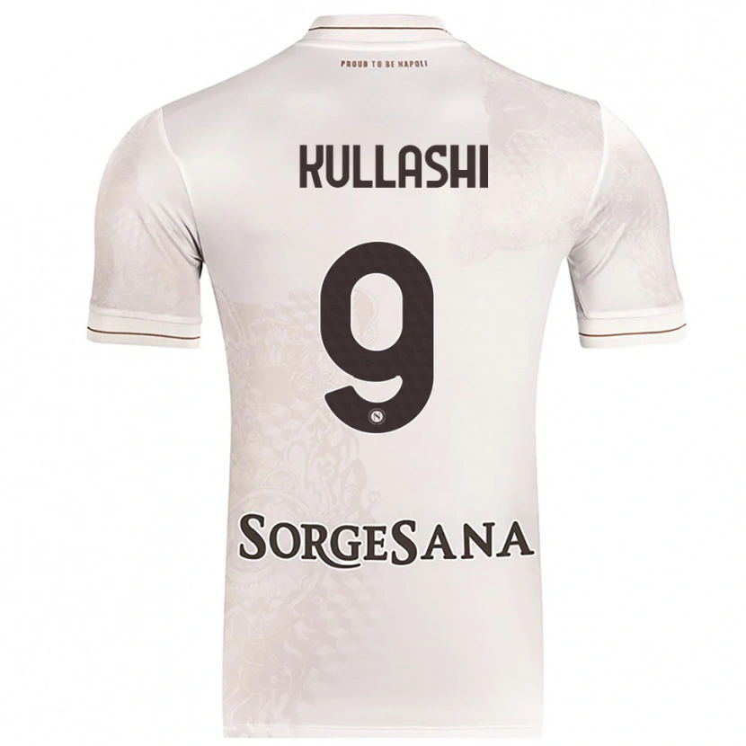 DanxenメンズLoreta Kullashi#9シャンパン ブラウンアウェイシャツ2025/26ジャージーユニフォーム