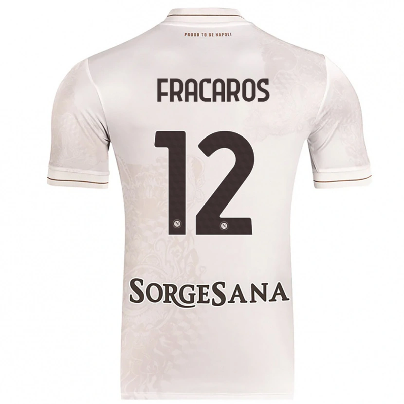 DanxenメンズCaterina Fracaros#12シャンパン ブラウンアウェイシャツ2025/26ジャージーユニフォーム