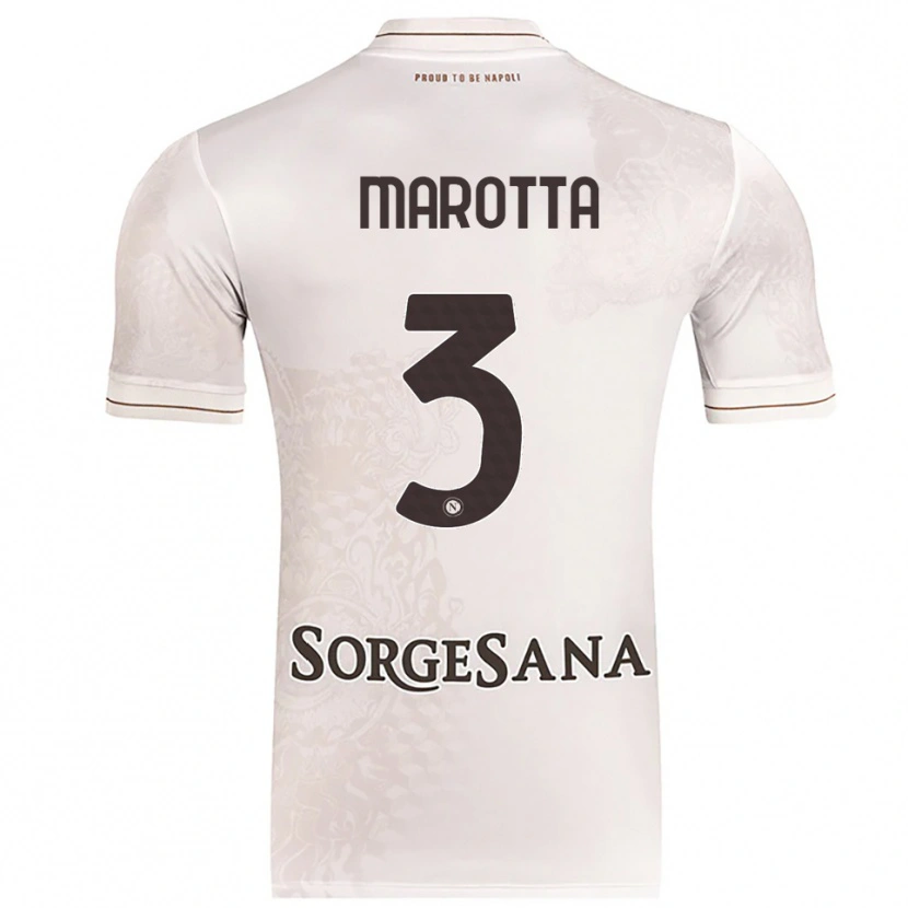 DanxenメンズGabriele Marotta#3シャンパン ブラウンアウェイシャツ2025/26ジャージーユニフォーム