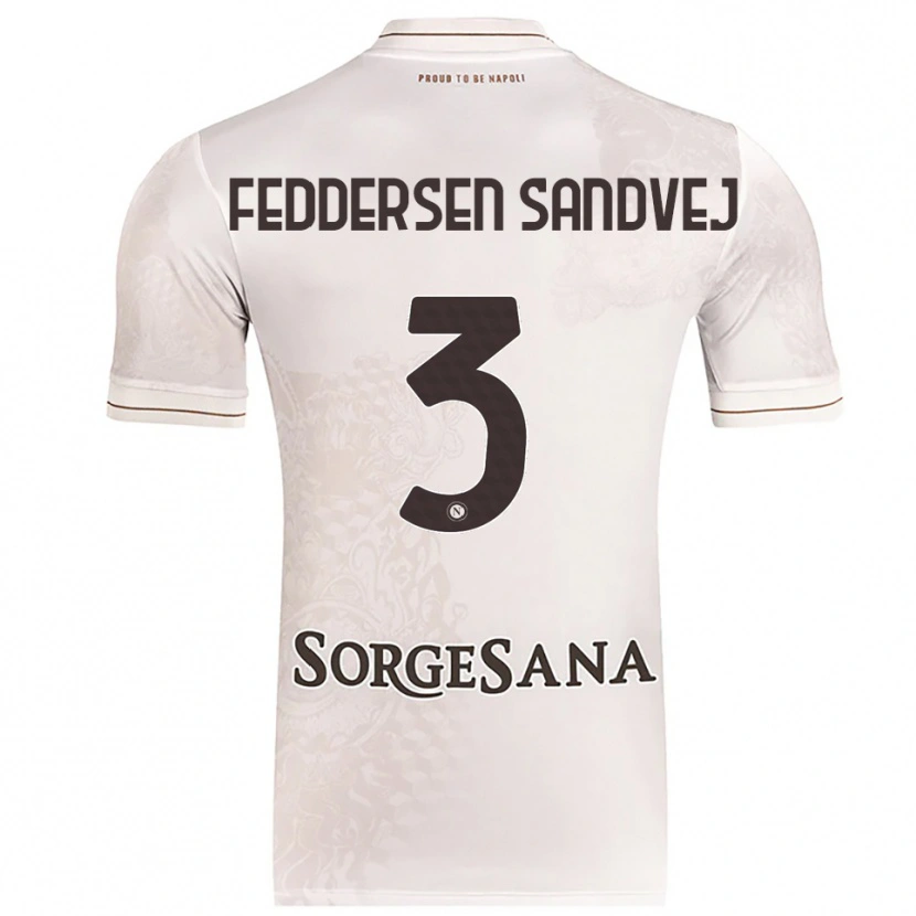 DanxenメンズCecilie Feddersen Sandvej#3シャンパン ブラウンアウェイシャツ2025/26ジャージーユニフォーム
