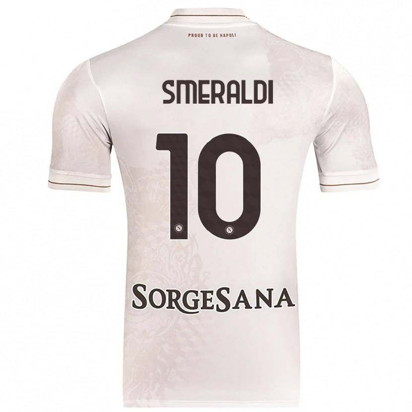 DanxenメンズAndrea Smeraldi#10シャンパン ブラウンアウェイシャツ2025/26ジャージーユニフォーム