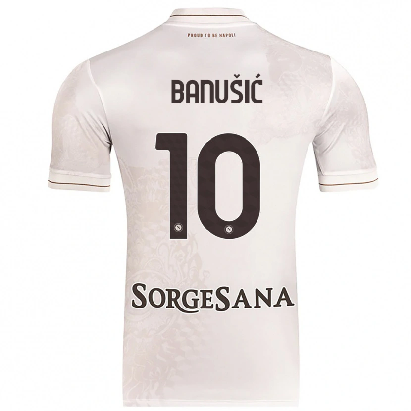 DanxenメンズMarija Maredinho Banušić#10シャンパン ブラウンアウェイシャツ2025/26ジャージーユニフォーム