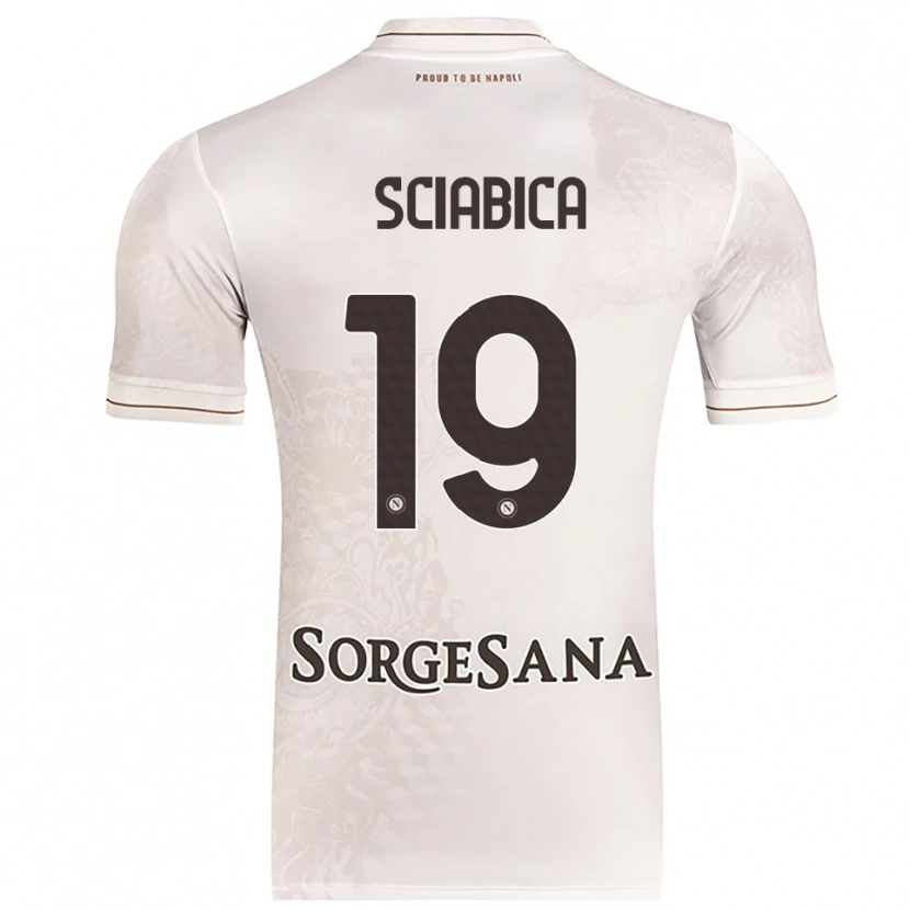 DanxenメンズManuela Sciabica#19シャンパン ブラウンアウェイシャツ2025/26ジャージーユニフォーム