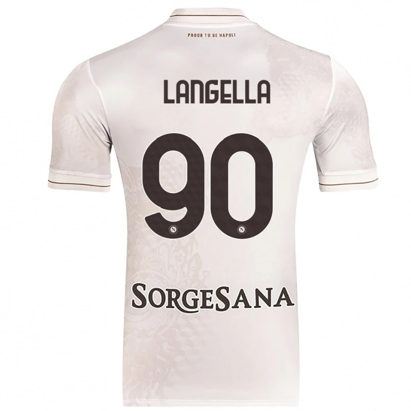 DanxenメンズGabriella Langella#90シャンパン ブラウンアウェイシャツ2025/26ジャージーユニフォーム