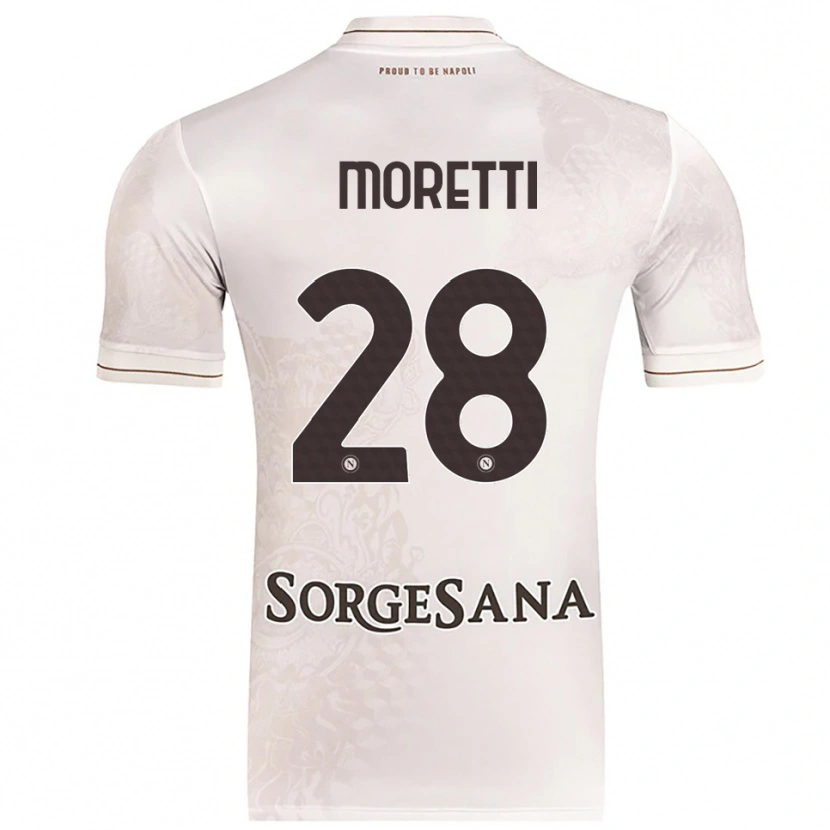 DanxenメンズGinevra Moretti#28シャンパン ブラウンアウェイシャツ2025/26ジャージーユニフォーム